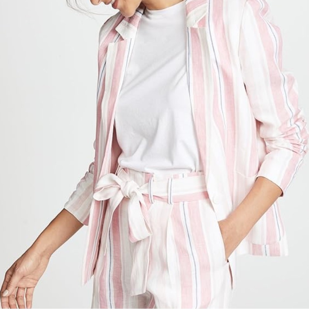 Parker Daren Pink Pastel Linen Blazer